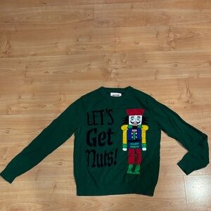 Mossimo Supply Co. Green Sweater with Nutcracker Design